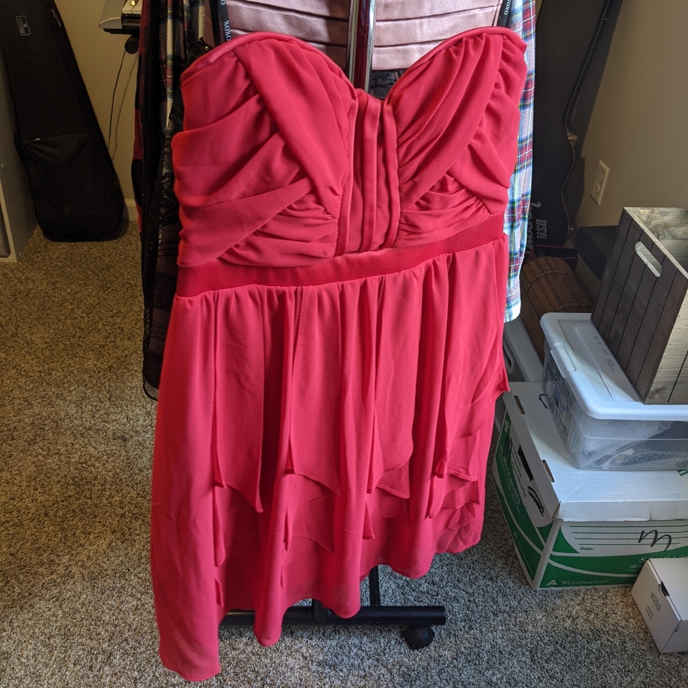 XOXO Red Strapless Dress SALE